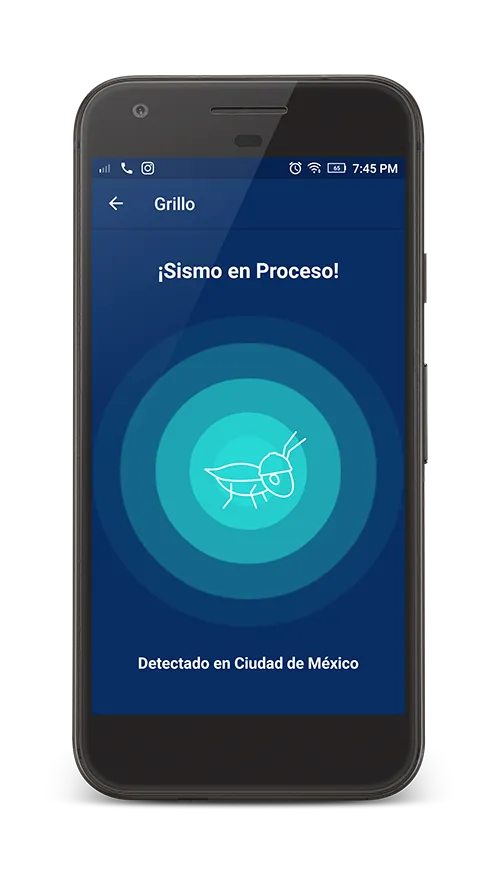 Aplicacion movil de alerta publica de Grillo